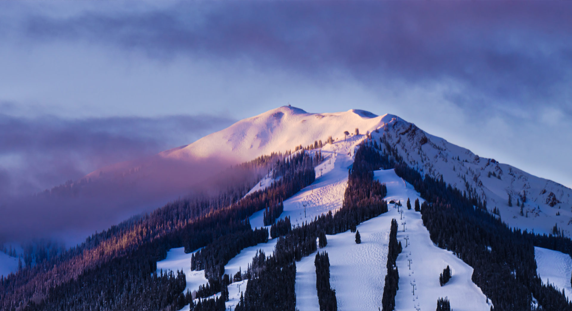 Display Image for Ski slopes at dusk