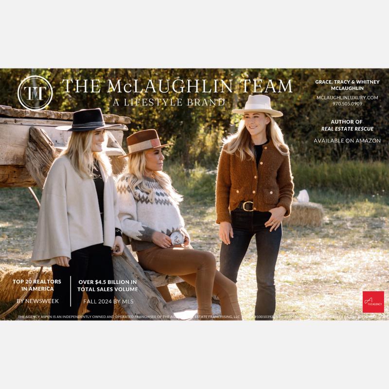 The McLaughlin Team's ad in Aspen Magazine #551